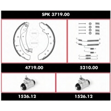 SPK 3719.00 WOKING Комплект тормозов, барабанный тормозной механизм