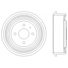 MBD029 MINTEX Тормозной барабан
