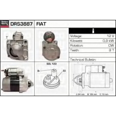 DRS3887 DELCO REMY Стартер