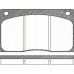 8110 10799 TRISCAN Комплект тормозных колодок, дисковый тормоз