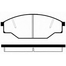 J PA-247AF JAPANPARTS Комплект тормозных колодок, дисковый тормоз