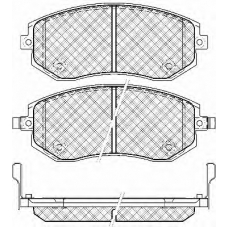 20088 BSF Комплект тормозных колодок, дисковый тормоз