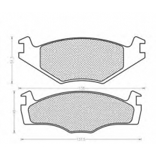 430216170009 MAGNETI MARELLI Комплект тормозных колодок, дисковый тормоз