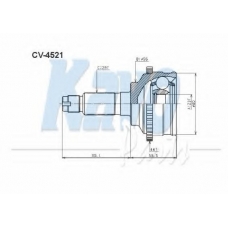 CV-4521 KAVO PARTS Шарнирный комплект, приводной вал