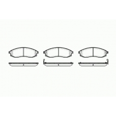 0598 02 KAWE Комплект тормозных колодок, дисковый тормоз