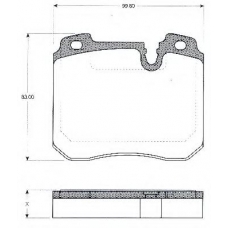 BLF885 QUINTON HAZELL Комплект тормозных колодок, дисковый тормоз