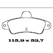 BL1350A3 FTE Колодки тормозные