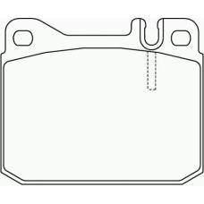 P 85 007 BREMBO Комплект тормозных колодок, дисковый тормоз