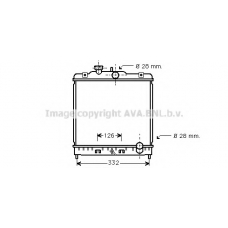 HDA2067 AVA Радиатор, охлаждение двигателя