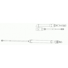 CT02168 CEF Трос, стояночная тормозная система