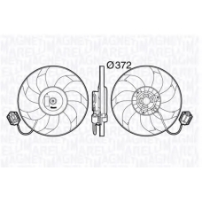 069422588010 MAGNETI MARELLI Вентилятор, охлаждение двигателя