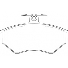 WBP21945C WAGNER LOCKHEED Комплект тормозных колодок, дисковый тормоз