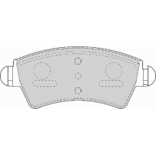 FD7050N NECTO Комплект тормозных колодок, дисковый тормоз