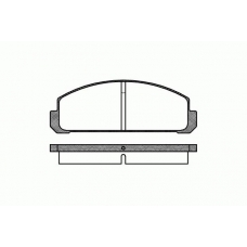 0099.20 REMSA Комплект тормозных колодок, дисковый тормоз