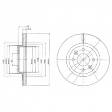 BG2283 DELPHI Тормозной диск