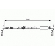 1 987 476 057 BOSCH Тормозной шланг