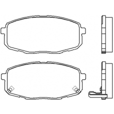 MDB2608 MINTEX Комплект тормозных колодок, дисковый тормоз