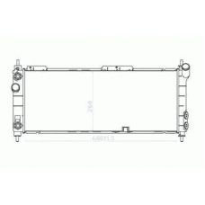 725-0003 TYC Радиатор, охлаждение двигателя