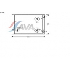 AI2268 AVA Радиатор, охлаждение двигателя