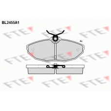 BL2455A1 FTE Комплект тормозных колодок, дисковый тормоз