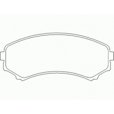 MDB2277 MINTEX Комплект тормозных колодок, дисковый тормоз