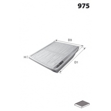 R57 MECAFILTER Фильтр, воздух во внутренном пространстве