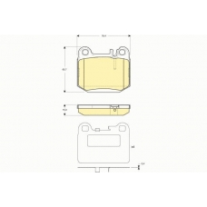 6114572 GIRLING Комплект тормозных колодок, дисковый тормоз