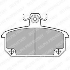 LP168 DELPHI Комплект тормозных колодок, дисковый тормоз
