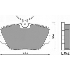 AC450181D AC Delco Комплект тормозных колодок, дисковый тормоз