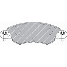 FDB1410 FERODO Комплект тормозных колодок, дисковый тормоз