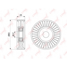 PB5219 LYNX Ролик натяжной