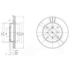 BG2583 DELPHI Тормозной диск