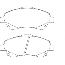 MDB2545 MINTEX Комплект тормозных колодок, дисковый тормоз