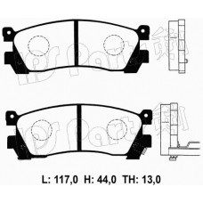 IBR-1305 IPS Parts Комплект тормозных колодок, дисковый тормоз