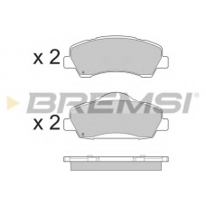 BP3559 BREMSI Комплект тормозных колодок, дисковый тормоз