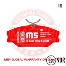 13046028952-SET-MS MASTER-SPORT Комплект тормозных колодок, дисковый тормоз
