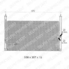 TSP0225317 DELPHI Конденсатор, кондиционер