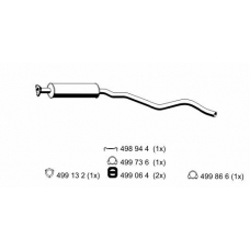 032155 ERNST Предглушитель выхлопных газов