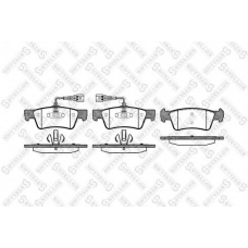 1198 002-SX STELLOX Комплект тормозных колодок, дисковый тормоз
