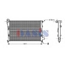 121760N AKS DASIS Радиатор, охлаждение двигателя