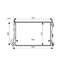 QER2272 QH Benelux Радиатор, охлаждение двигателя