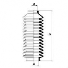 83504 SPIDAN Пыльник, рулевое управление