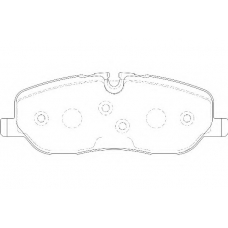 WBP24191A WAGNER LOCKHEED Комплект тормозных колодок, дисковый тормоз