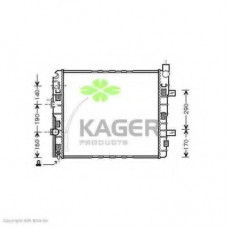 31-3465 KAGER Радиатор, охлаждение двигателя