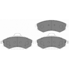 FD7150A NECTO Комплект тормозных колодок, дисковый тормоз