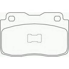 2037501 TEXTAR Комплект тормозных колодок, дисковый тормоз