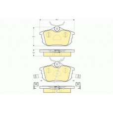 6113141 GIRLING Комплект тормозных колодок, дисковый тормоз