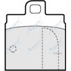 PAD265 APEC Комплект тормозных колодок, дисковый тормоз