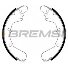 GF0822 BREMSI Комплект тормозных колодок