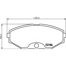8DB 355 011-631 HELLA PAGID Комплект тормозных колодок, дисковый тормоз